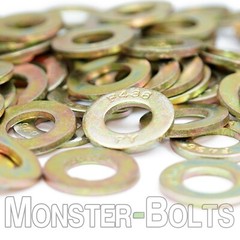 F436 Structural Flat Washers Zinc Yellow 1/4, 5/16, 3/8, 7/16, 1/2, 9/16 5/8 3/4