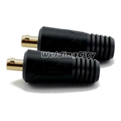 WeldingCity® 2-pk Dinse-type Twist-lock Cable Connector Male 1/0-3/0 | US Seller