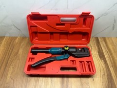 Muzata Hydraulic Hand Crimper Tool for Cable With Hard Side Carry Case 1/8”
