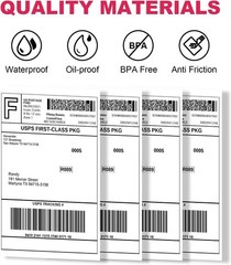 4″x6″ Direct Thermal Shipping Labels for Zebra & Rollo Printer Fanfold and Rolls