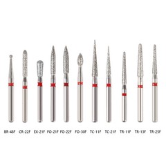 0.99 USD Dental FG Diamond Burs for High Speed Handpiece Friction Grip 5pcs/pack