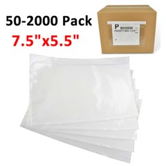 7.5×5.5 Clear Packing List Pouches Invoice Shipping Label Envelope Self Adhesive