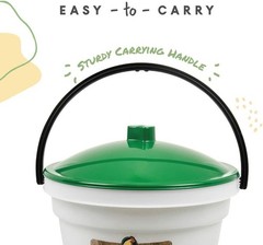 BPA-Free 3.5 Gallon Poultry Drinker with Easy-Fill Design and Handle