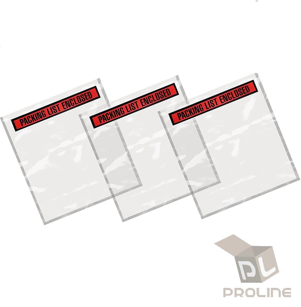 100 – 4.5 x 5.5 Packing List Envelopes Invoice Slip Enclosed Pouch