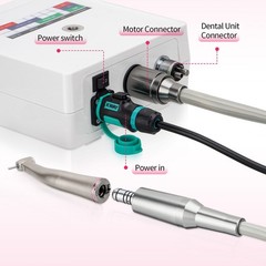 NSK Style Dental Brushless LED Micro Motor /1:5 Increasing LED Contra Angle NEW