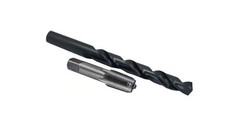 1/4 in Carbon Steel NPT Pipe Tap & 7/16 in HSS Drill Bit Set 2-Piece Threading