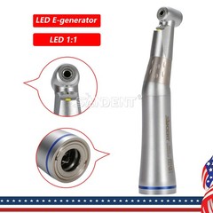 SANDENT Dental 1:1 LED Fiber Optic Handpiece Low Speed Contra Angle E-generator