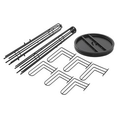 Freestanding Coat Rack Black Clothing Rack Stand Cactus Shape Clothing Stand