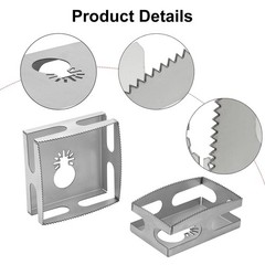 2x Square/Rectangle Slot for Oscillating Multi-Tool Cut-in Single Gang Wall Box