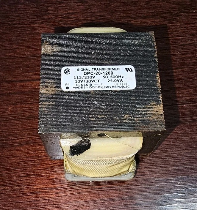 DPC-20-1200 Signal Power Transformer 115/230V 50-500Hz 10V/20VCT 24.0VA – NOS