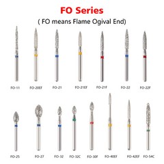SANDENT Dental Diamond Burs FG 1.6mm for High Speed Handpiece 5Pcs/pack Drills