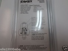 Lot 12 Saker 65mm Steel Ball Long Shackle Pad Lock / Keyed Same