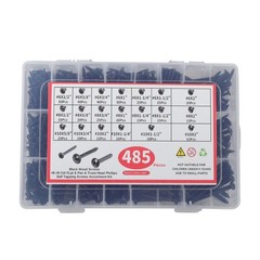 Round Head Truss Head Flat Head Screws Assortment – 485 Pcs #6 #8 #10
