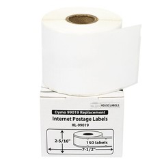DYMO Compatible 99019 1-Part Direct Thermal Postage Labels – (8) Rolls of 150