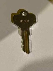 New! Allen Bradley OEM D018 Replacement Key for Cylinder Lock Selector Switches