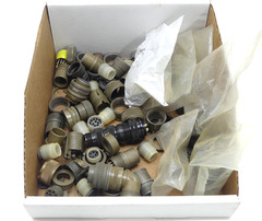 Misc. Lot of Size 18 Mil-Spec Circular Connector Components, Rings, and Plugs