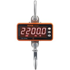 Digital Crane Scale, 2200 lbs/1000 kg, Industrial Heavy Duty Hanging Scale with