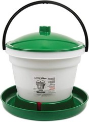 BPA-Free 3.5 Gallon Poultry Drinker with Easy-Fill Design and Handle