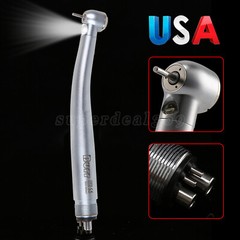 Dental LED E-generator Fiber Optic Handpiece Triple Spray Turbine 4-Hole UDM