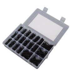 Round Head Truss Head Flat Head Screws Assortment – 485 Pcs #6 #8 #10