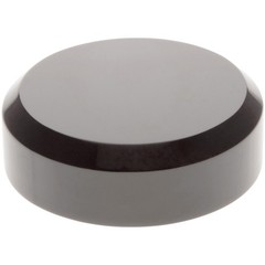 Plymor Black Acrylic Beveled Round Display Base, 3″ W x 3″ D x 1″ H