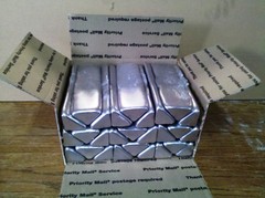 ALUMINUM INGOTS…….. 42+ lbs per box Casting alloy Near 356