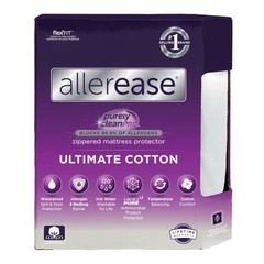 AllerEase Ultimate Cotton Top Allergy Protection and Comfort Zippered Mattres…