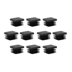 10pc 1″ inch Square Tube Hole Plug Plastic End Cap 1×1 Tubing Glide Tips Insert