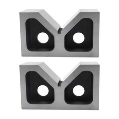 6″x3-1/2″x2-3/8″ Cast Iron V-Blocks Pair, Precision Ground V-Block Set