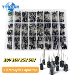 500pcs 24Values Electrolytic Capacitor Kit 0.1uF-1000uF 10V-50V Assorted kit
