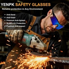 12 Pair Safety Glasses SunGlasses Goggles anti Scratch ANSI Z87+ UV Protection