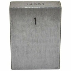 1 Inch Gauge Block with AS-1 Grade Inspection Certificate, Steel Rectangle, 1″