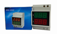 NIB D52-2042 DIN-RAIL AC VOLTAGE AND CURRENT DUAL DISPLAY AC80-300V AC0-100.0A
