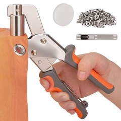 Grommet Tool Kit, 500 pcs Tarp Grommet Eyelet Tool Kit for Fabric with 3/8Inc…