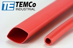 TEMCo 1/2″ Marine Heat Shrink Tube 3:1 Adhesive Glue Lined 4 ft RED