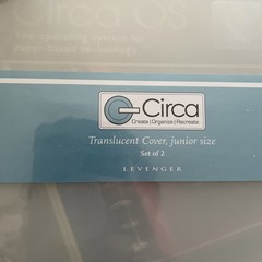 Jr Size 9×6.5 Circa Translucent Discbound Notebook Covers – 2 sets Levenger