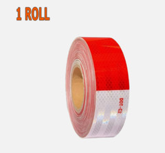 Conspicuity Tape DOT-C2 Approved Reflective Trailer Red White 2”x150’ -1 Roll
