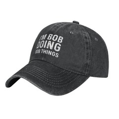 Im Bob Doing Bob Things Hat for Men Baseball Caps Trendy Caps One Size Black