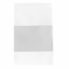 2 Mil Clear Reclosable Poly Bags with White Block Zipper 6″x 9″ Pack of 2000