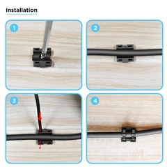 Recoil ZTM25-K100 100Pcs Modular Cable Zip Tie Mounts, Dual Slots, Size 1” X 1”