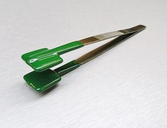 Specialty Tweezers PVC Coated Forceps Flat Tips Safe Rubber NON Marring Holding