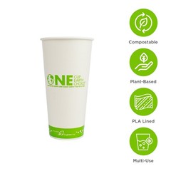 Karat Earth 32oz Eco-Friendly Paper Cold Cups (104.5mm), Generic Print – 600 pcs