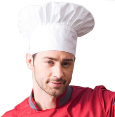 Chef Hat Adult Kids Elastic Back Kitchen Cooking Baker Cap for Men Women Unisex