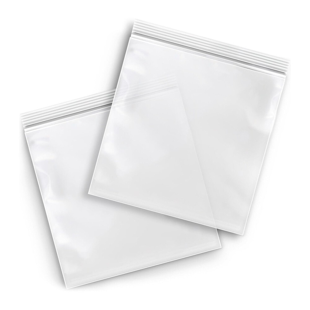 2Mil Clear Zipper Reclosable Jewelry Pill Self Seal Top Zip Lock Plastic Bags