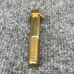 1/2″-13×3-1/2″ Hex Cap Screws Grade L-9 Bolts USA Zinc Yellow LOT OF 5