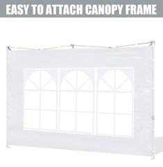 Scocanopy 3Pcs Sidewall Window For 8X8 Canopy Frame Black