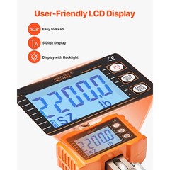Hanging Scale 2200 lbs/1000 kg Digital Crane Scale Heavy Duty w/LCD Display