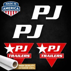 Fits PJ Trailer Decal Graphics Kit Trailer – HIGH QUALITY OUTDOOR 3M VINYL!