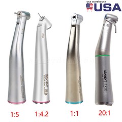 Dental Fiber Optic LED 1:1/20:1/1:4:2/1:5 E Type Contra Angle Handpiece SA