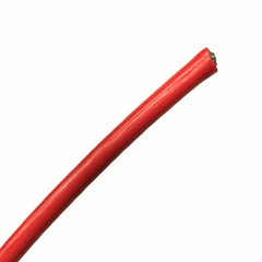 Red Vinyl Coated Galvanized Steel Utility Cable 1/8 – 3/16, 7×19, 1 – 70 ft Coil